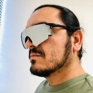 Sport Men Sunglasses Outdoor Silver Mirror Lens Beach Shades Fishing Golfing New